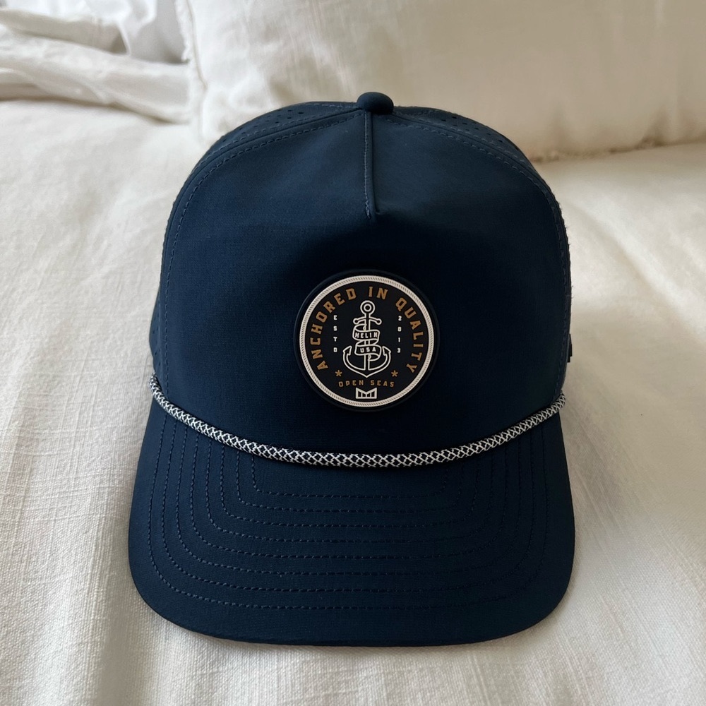 Melin Navy Blue Anchored Cap